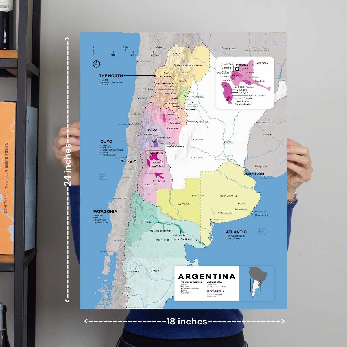 Argentina Wine Map - 2nd Edition