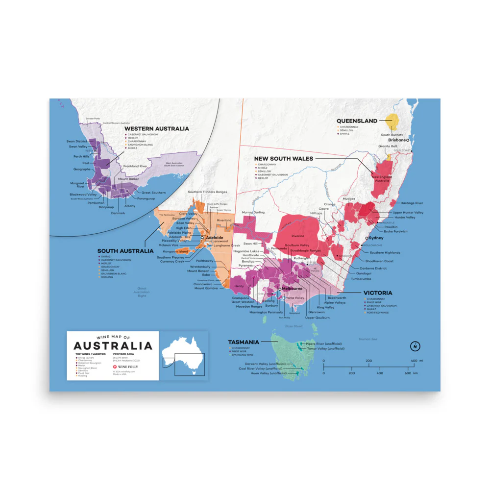 Australia Wine Map - 2nd Edition - Image 3