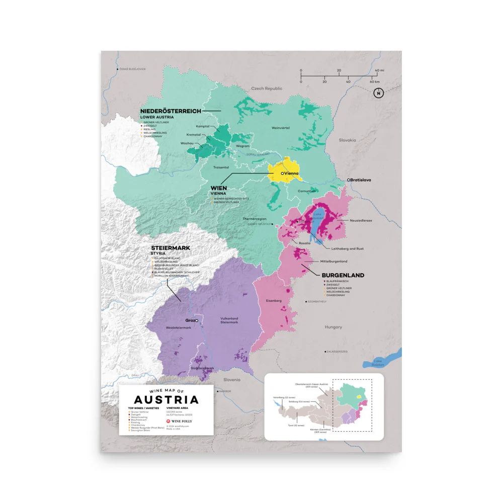 Austria Wine Map - 2nd Edition - Image 3