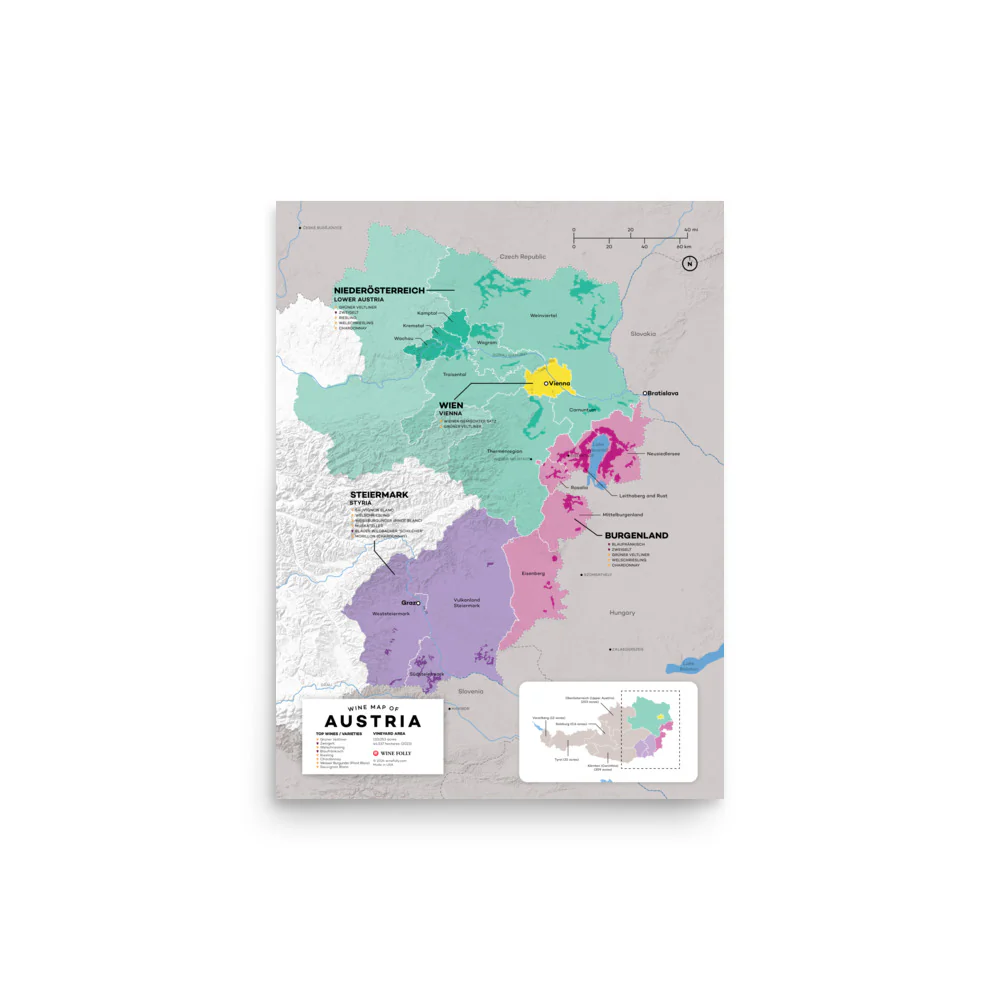 Austria Wine Map - 2nd Edition - Image 4