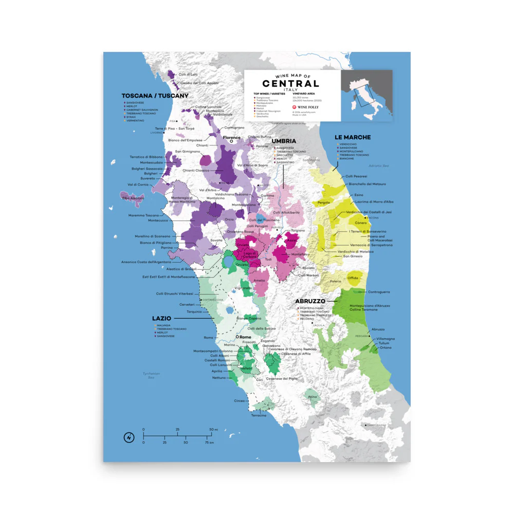 Italy Central Wine Map - 2nd Edition - Image 3