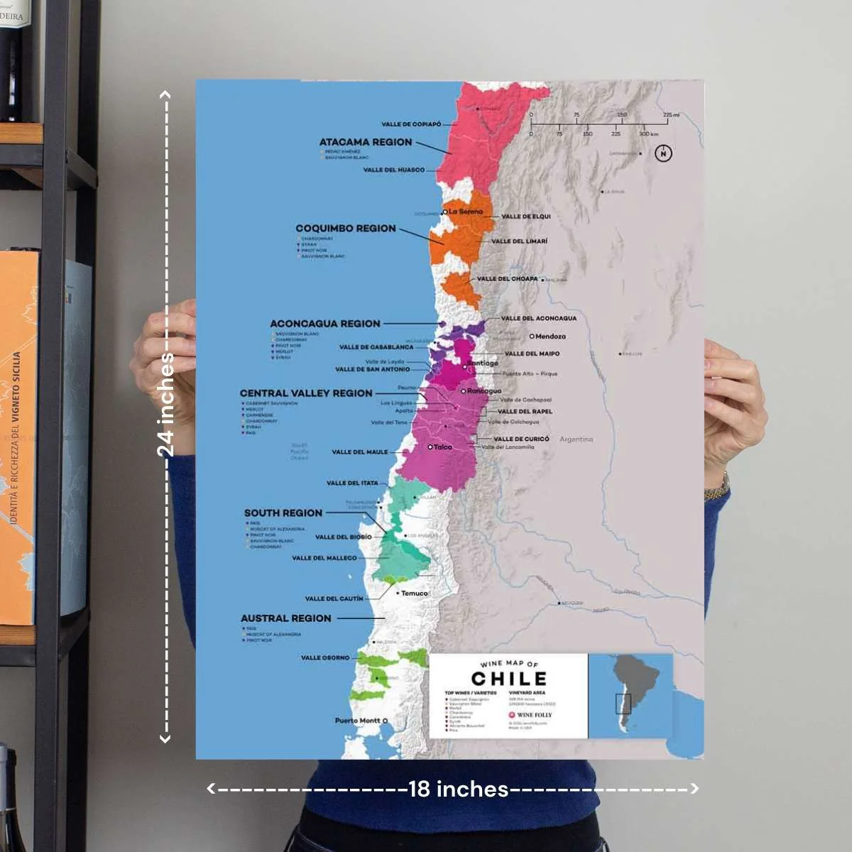 Chile Wine Map - 2nd Edition