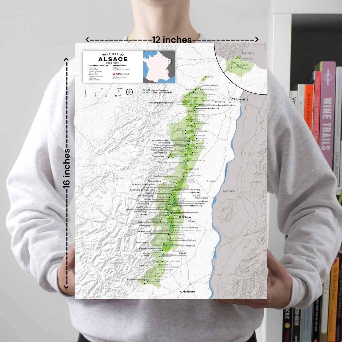 France Alsace Wine Map - 2nd Edition - Image 2