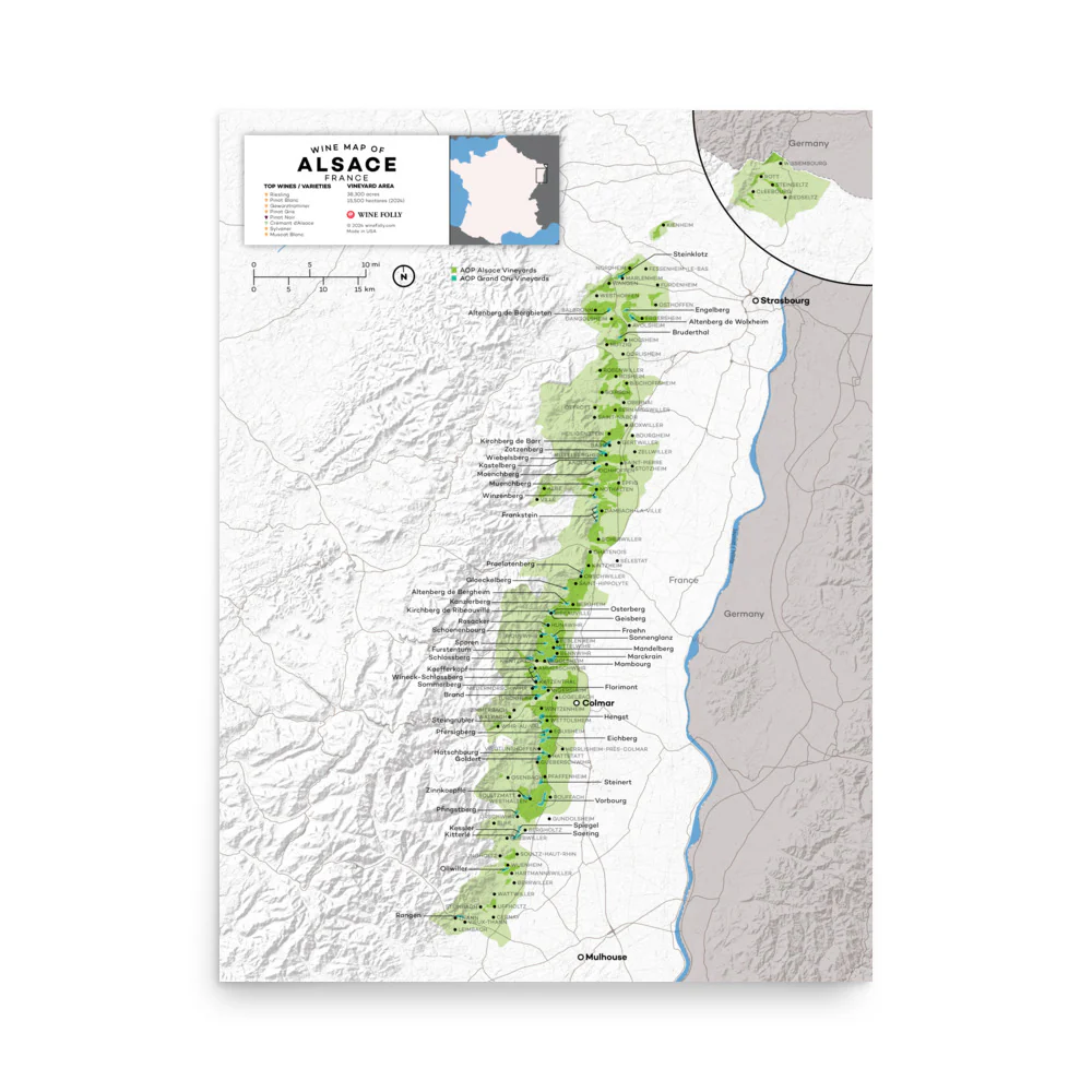 France Alsace Wine Map - 2nd Edition - Image 3
