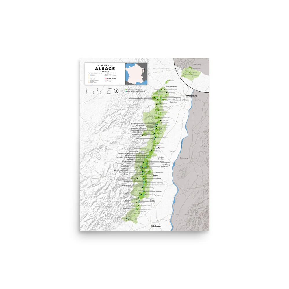 France Alsace Wine Map - 2nd Edition - Image 4