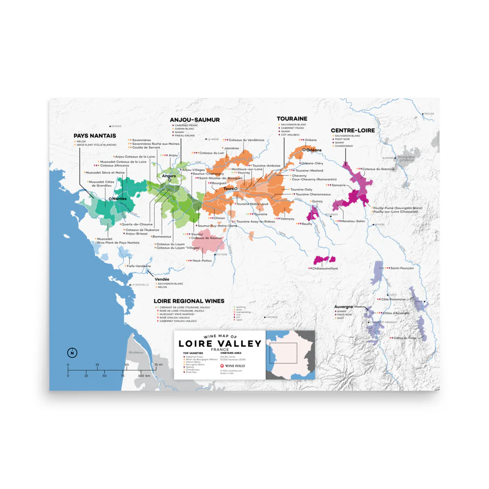 France Loire Valley Wine Map - 2nd Edition - Image 3