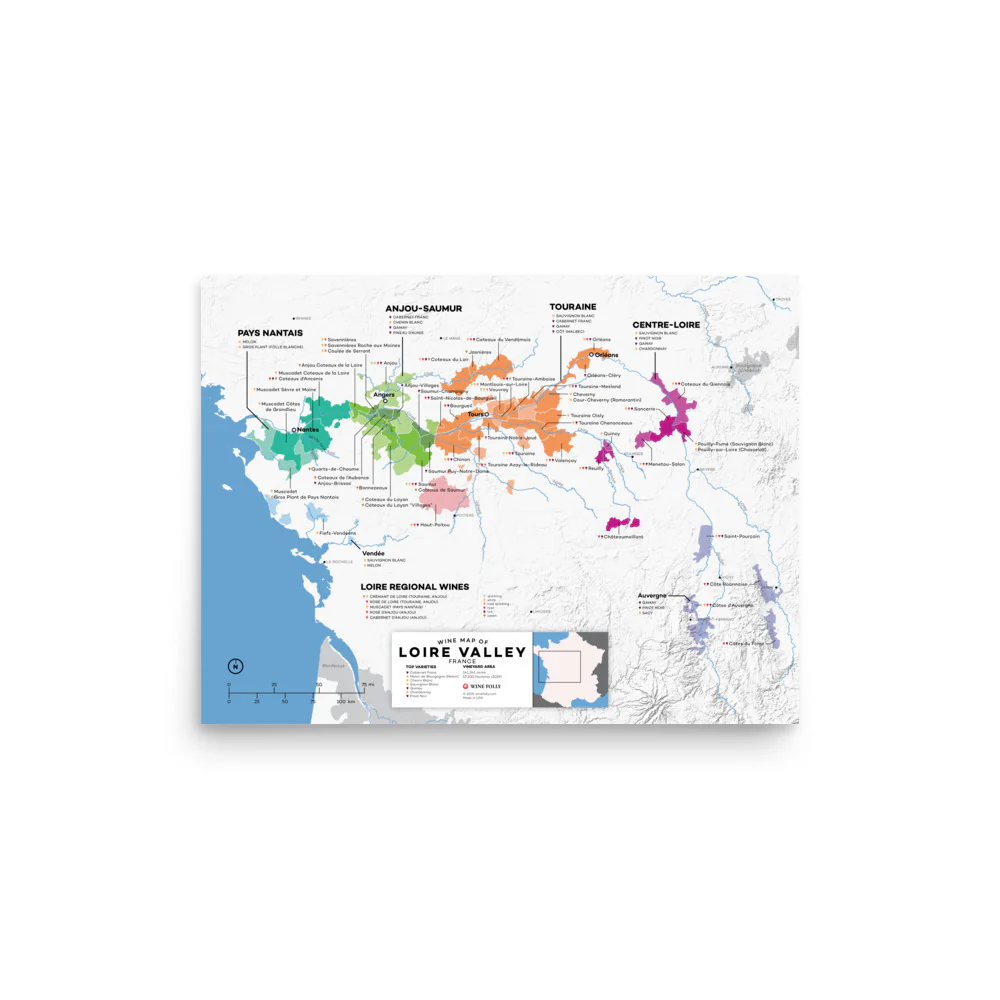 France Loire Valley Wine Map - 2nd Edition - Image 4