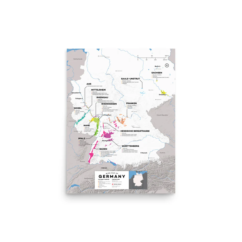 Germany Wine Map - 2nd Edition - Image 4