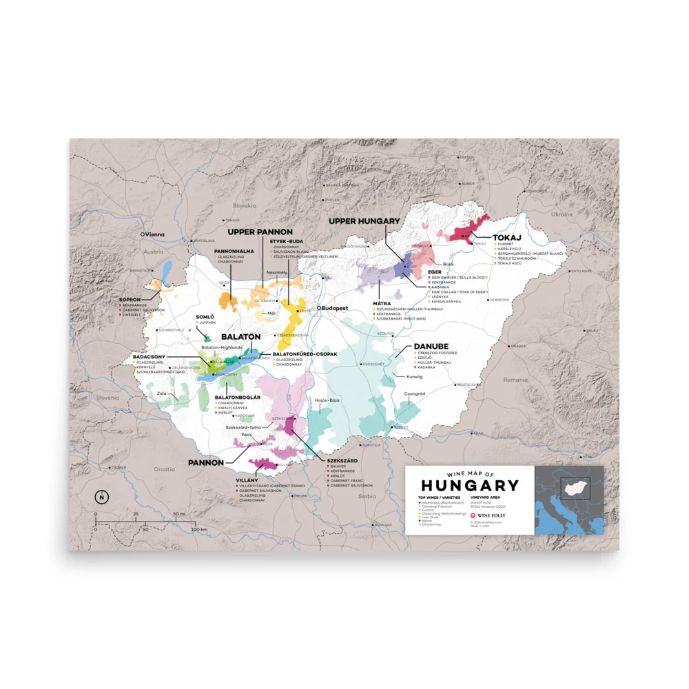 Hungary Wine Map - 2nd Edition - Image 3