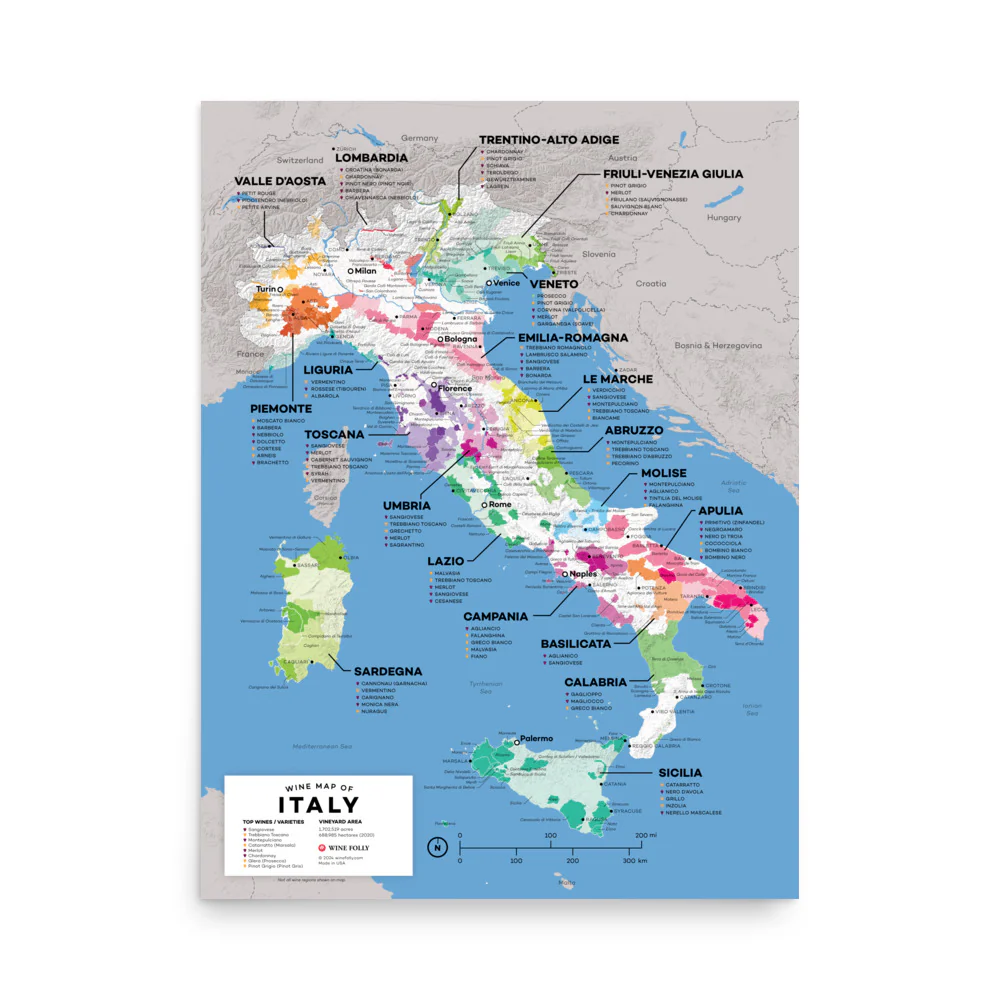 Italy Wine Map - 2nd Edition - Image 3