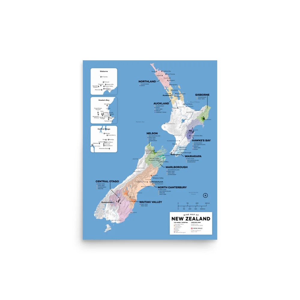 New Zealand Wine Map - 2nd Edition - Image 4
