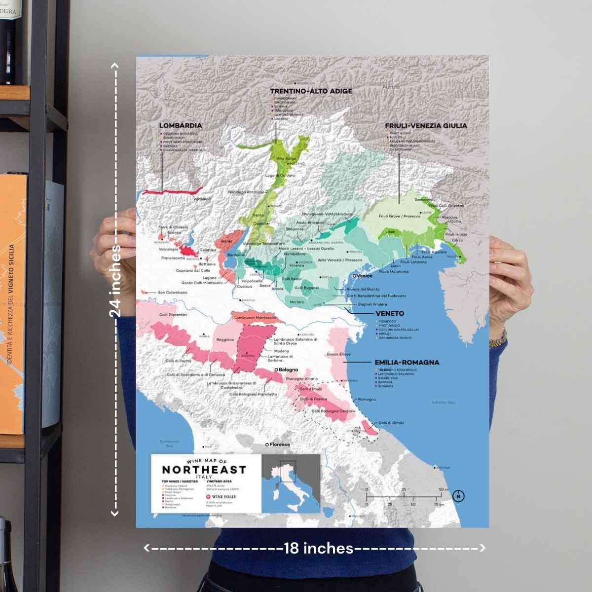 Italy Northeast Wine Map - 2nd Edition