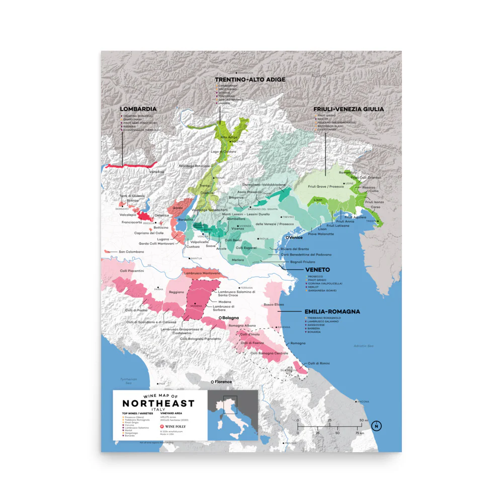 Italy Northeast Wine Map - 2nd Edition - Image 3