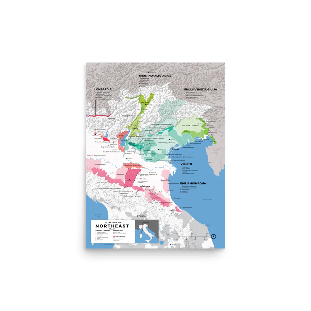 Italy Northeast Wine Map - 2nd Edition - Image 4