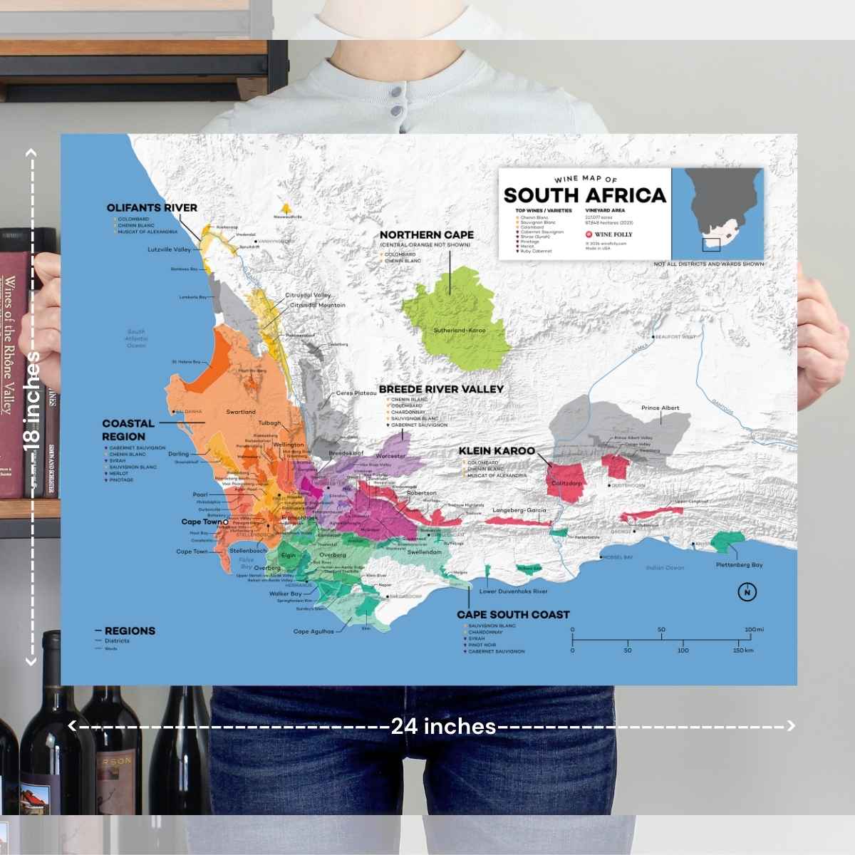South Africa Wine Map - 2nd Edition